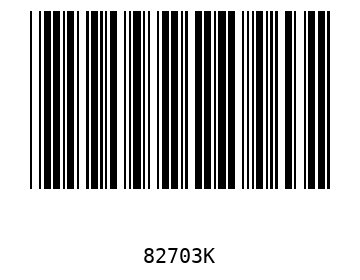 Bar code, type 39 82703