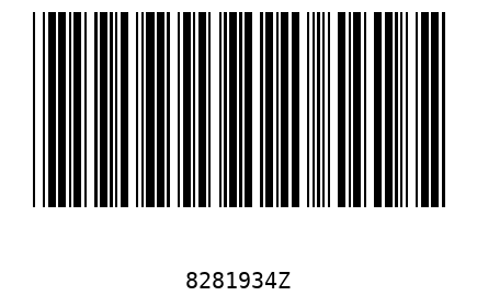 Bar code, type 39 8281934