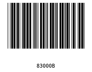 Bar code, type 39 83000