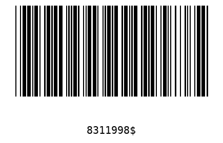 Bar code, type 39 8311998