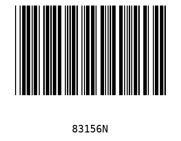 Bar code, type 39 83156