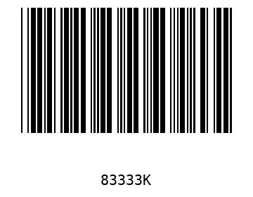 Bar code, type 39 83333
