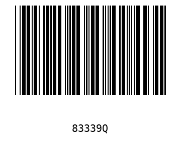 Bar code, type 39 83339