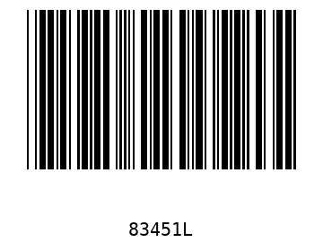 Bar code, type 39 83451