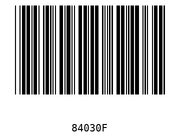 Bar code, type 39 84030