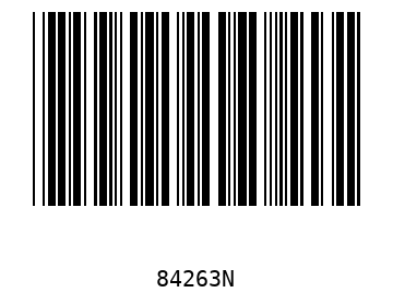 Bar code, type 39 84263