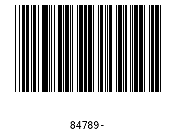 Bar code, type 39 84789
