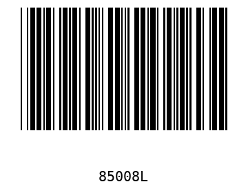 Bar code, type 39 85008
