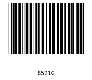 Bar code, type 39 8521