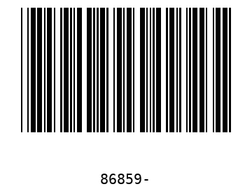 Bar code, type 39 86859