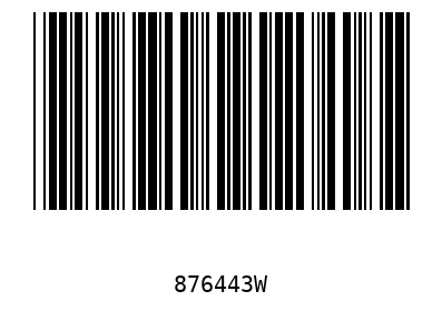 Bar code, type 39 876443