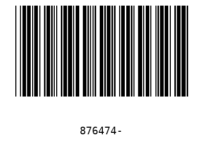 Bar code, type 39 876474