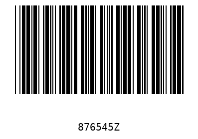 Bar code, type 39 876545