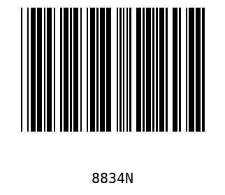 Bar code, type 39 8834