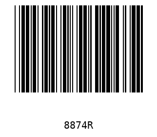 Bar code, type 39 8874