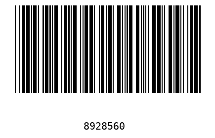 Bar code, type 39 8928560