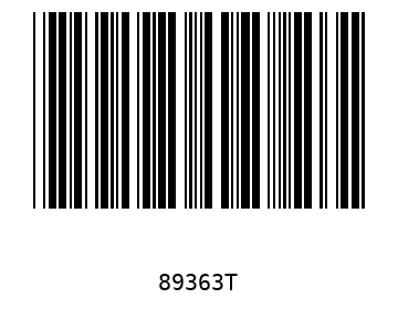 Bar code, type 39 89363