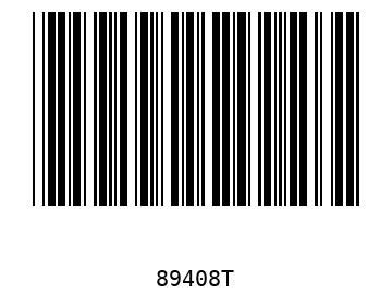 Bar code, type 39 89408