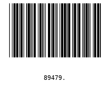 Bar code, type 39 89479