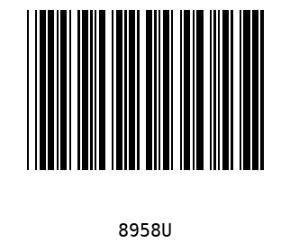 Bar code, type 39 8958