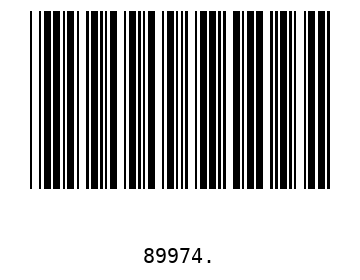 Bar code, type 39 89974