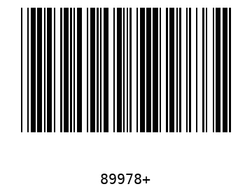 Bar code, type 39 89978