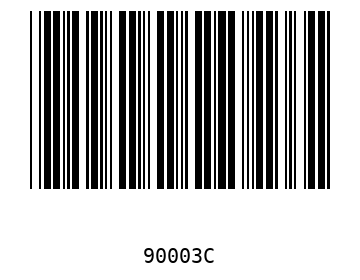 Bar code, type 39 90003