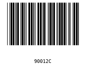 Bar code, type 39 90012