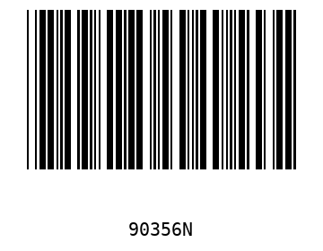 Bar code, type 39 90356