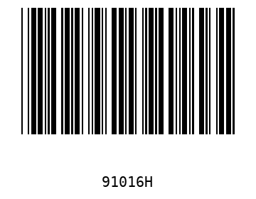 Bar code, type 39 91016