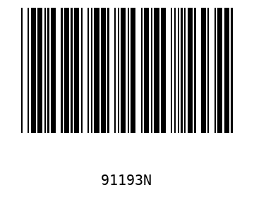 Bar code, type 39 91193