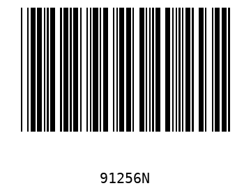 Bar code, type 39 91256