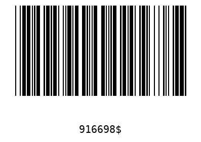 Bar code, type 39 916698