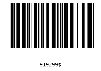 Bar code, type 39 919299