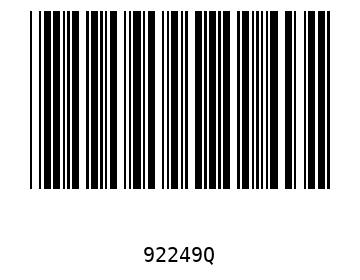 Bar code, type 39 92249
