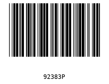 Bar code, type 39 92383