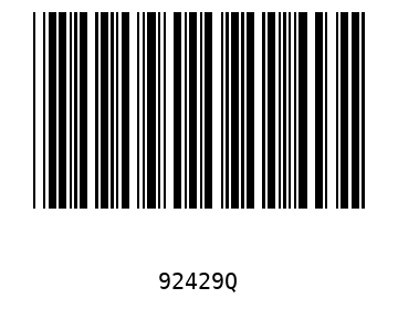 Bar code, type 39 92429