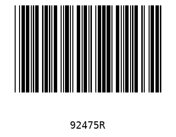 Bar code, type 39 92475