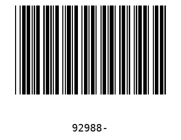 Bar code, type 39 92988