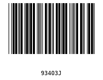Bar code, type 39 93403