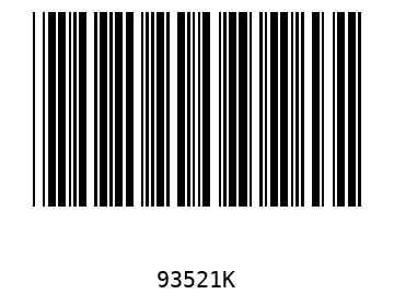 Bar code, type 39 93521