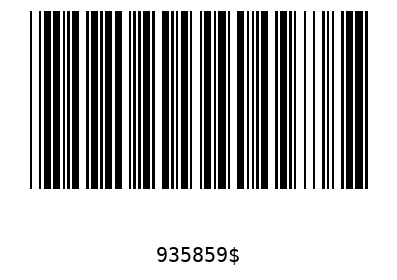 Bar code, type 39 935859