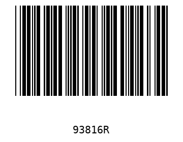 Bar code, type 39 93816