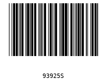 Bar code, type 39 93925