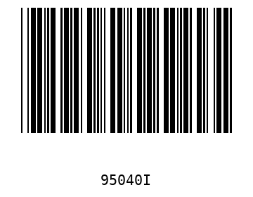 Bar code, type 39 95040