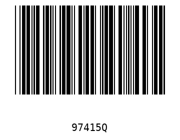 Bar code, type 39 97415