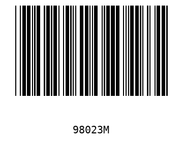 Bar code, type 39 98023