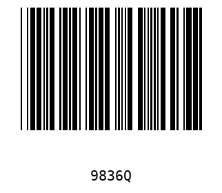 Bar code, type 39 9836