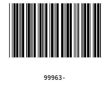 Bar code, type 39 99963