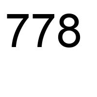 Number 778 facts